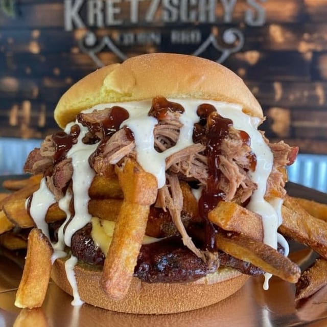 Kretzschy’s Loaded Burger.