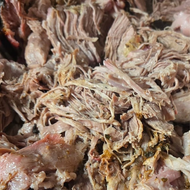 Smoked Pulled Chicken.