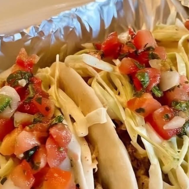 Smoked Pulled Chicken Tacos.
