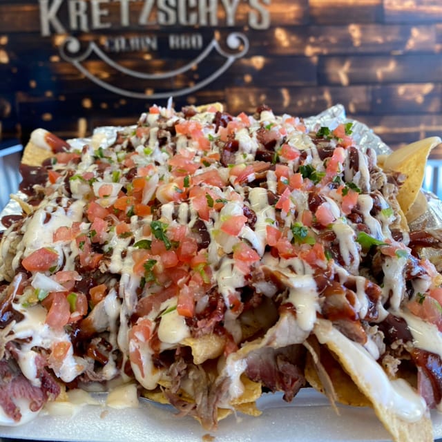 Loaded Brisket Nachos.